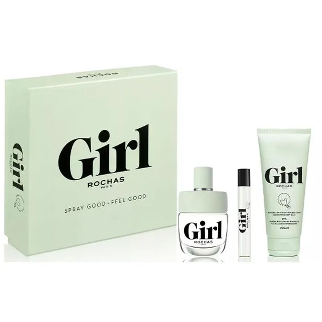 Rochas - Girl Gift set EDT 100 ml, Body lotion 100 ml and Miniature EDT 7,5 ml - 100ml - Feel You