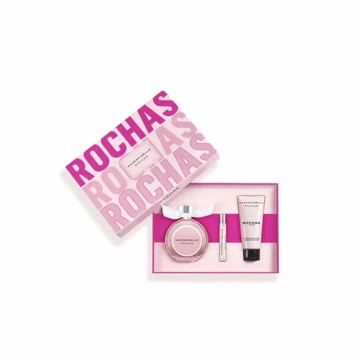 Rochas Mademoiselle Eau De Parfum Spray 90ml Set 3 Pieces - Feel You