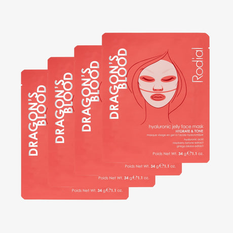 Rodial, Dragon's Blood, Hydrating, Gel Mask, Face, 4 pcs, 4 pcs - Feel You