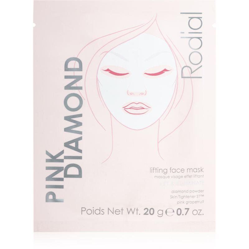 Rodial, Pink Diamond, Lifting, Sheet Mask, Face, 20 g - Feel You