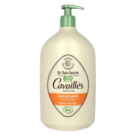 Roge Cavailles, Bio, Macadamia, Regenerating, Shower Oil, For Dry Skin, 1000 ml - Feel You