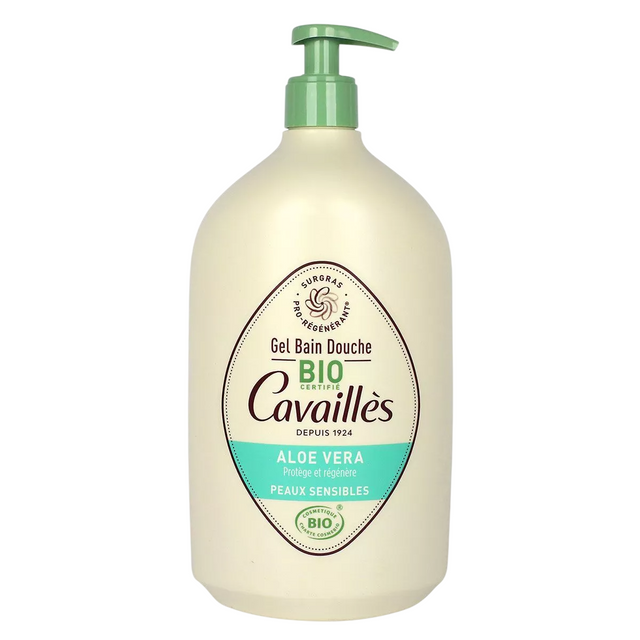 Roge Cavailles, Roge Cavailles, Aloe Vera, Regenerating, Shower Gel, For Sensitive Skin, 1000 ml - Feel You