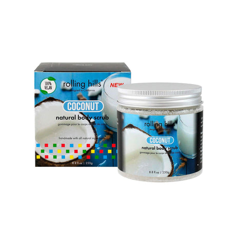 Rolling Hills, Coconut, Eliminates Impurities, Body Scrub, 250 g - Feel You