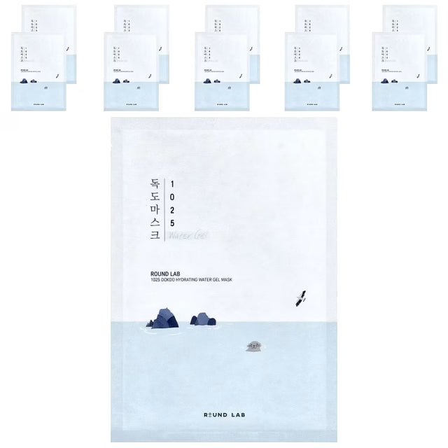 Round Lab - 1025 Dokdo Hydrating Water Gel Mask - 10 sheet pack - Feel You