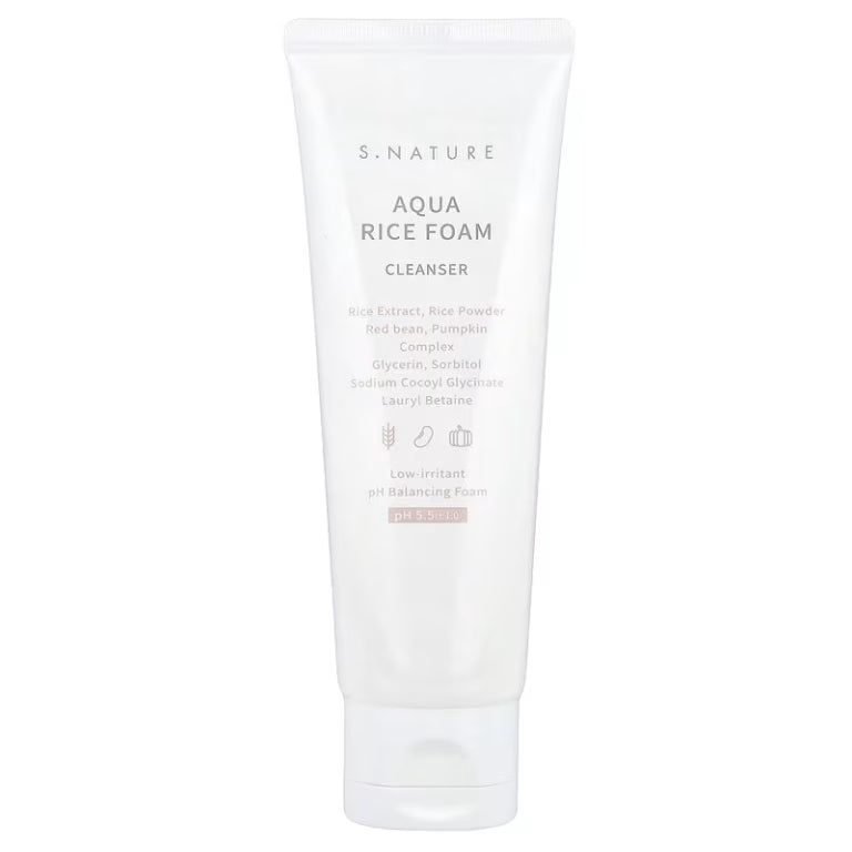 S.NATURE - Aqua Rice Foam Cleanser, 80ml (2.7 fl oz) - Feel You