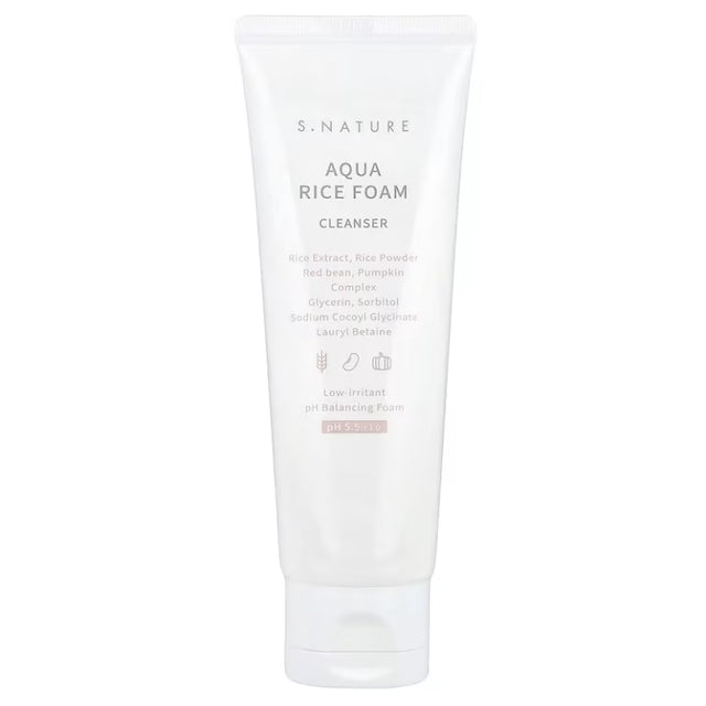 S.NATURE - Aqua Rice Foam Cleanser, 80ml (2.7 fl oz) - Feel You