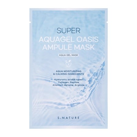 S.Nature - Super Aquagel Oasis Ampule Mask - Moisturizing Sheet mask for Face - 1pc/30ml - Feel You