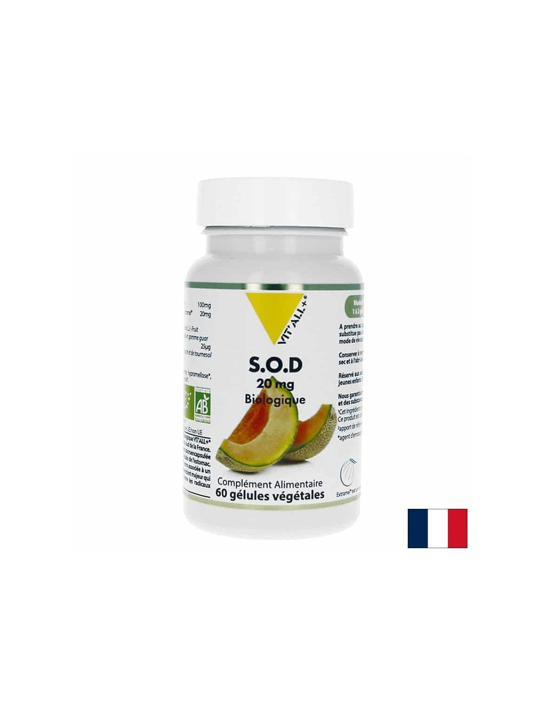 Клетъчно здраве - Супер Оксид Дисмутаза - S.O.D (Super Oxide Dismutase), 20 mg x 60 капсули - Feel You