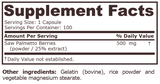 SAW PALMETTO COMPLEX 500 mg - 100 Capsules - Feel You