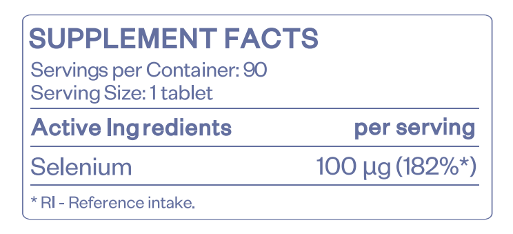 SELENIUM 100 mcg - 90 tablets - Feel You