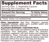 SERRAPEPTASE 40,000 - 90 Vegetable Capsules