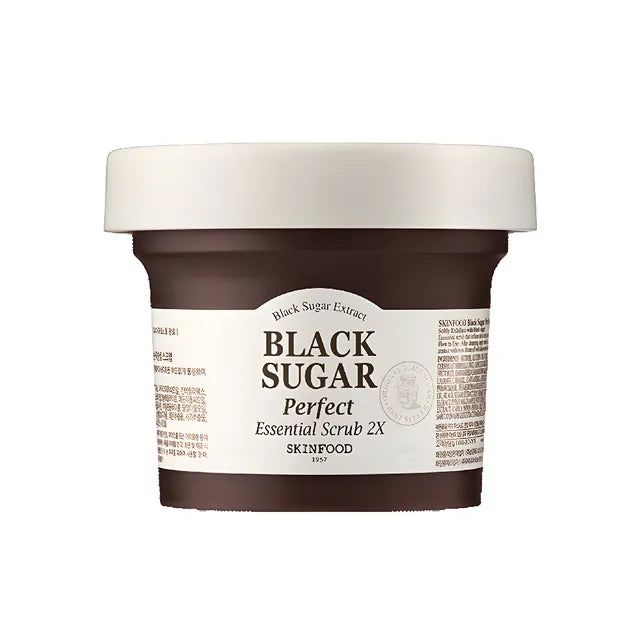 SKINFOOD - Black Sugar Perfect Essential Scrub 2X, 210g - Feel You