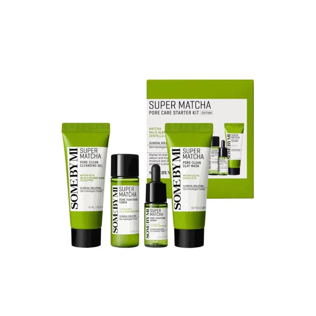 SOME BY MI - Super Matcha Pore Care Starter Kit (Edition) - 1set (4items) - Feel You