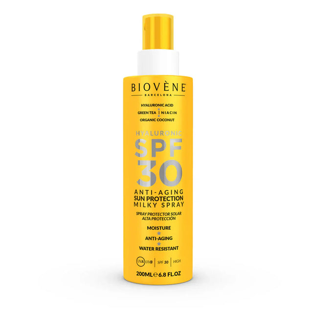 Слънцезащита за лице и тяло SPF 30 с хиалуронова киселина против стареене - 200 мл - Feel You