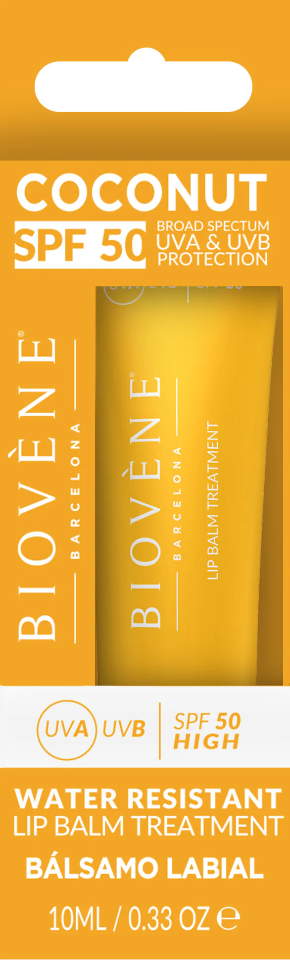 Слънцезащитен балсам за устни с кокос SPF 50 - 10 мл - Feel You