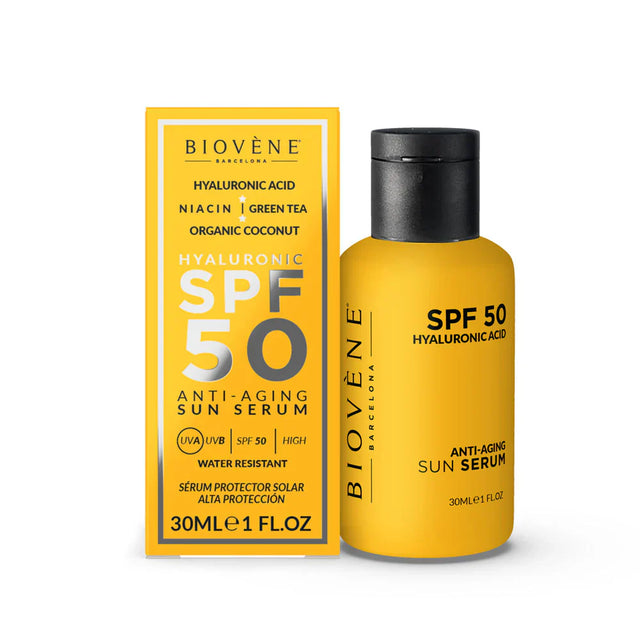 Слънцезащитен крем за лице SPF 50 с хиалуронова киселина против стареене - 30 мл - Feel You