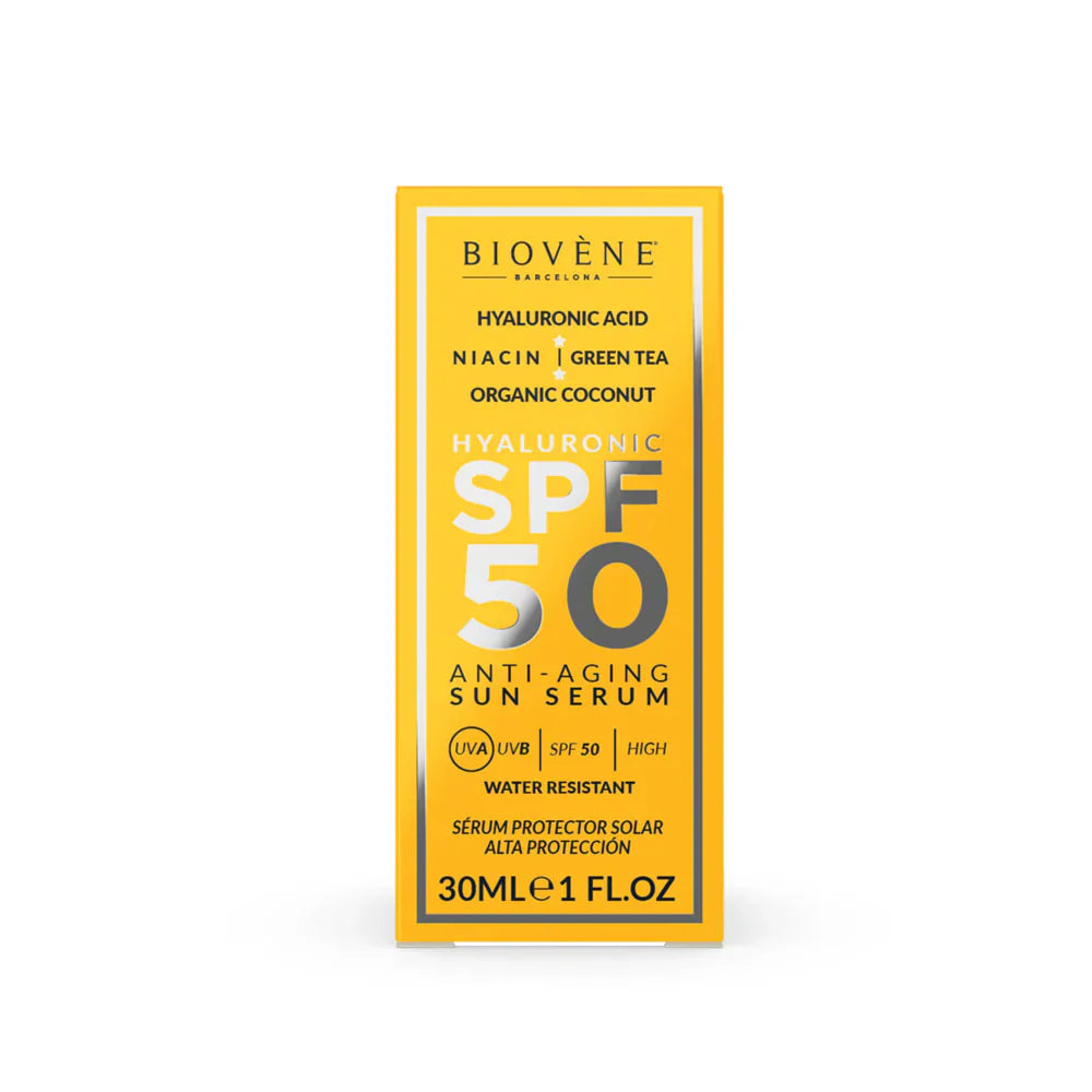 Слънцезащитен крем за лице SPF 50 с хиалуронова киселина против стареене - 30 мл - Feel You
