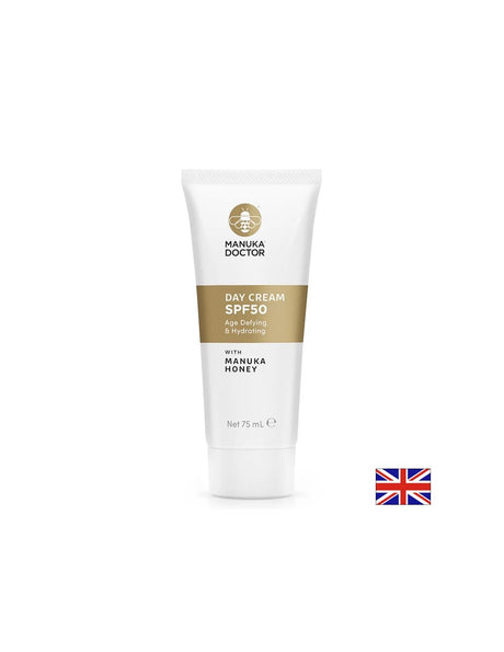 Слънцезащитен крем за лице SPF 50 с мед от Манука, 75 ml - Feel You