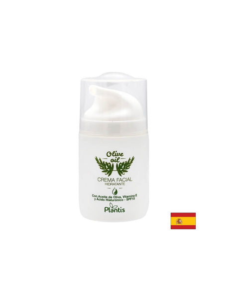 Хидратиращ крем за лице с маслиново масло, витамин Е и хиалурнова киселина SPF15, 50 ml - Feel You