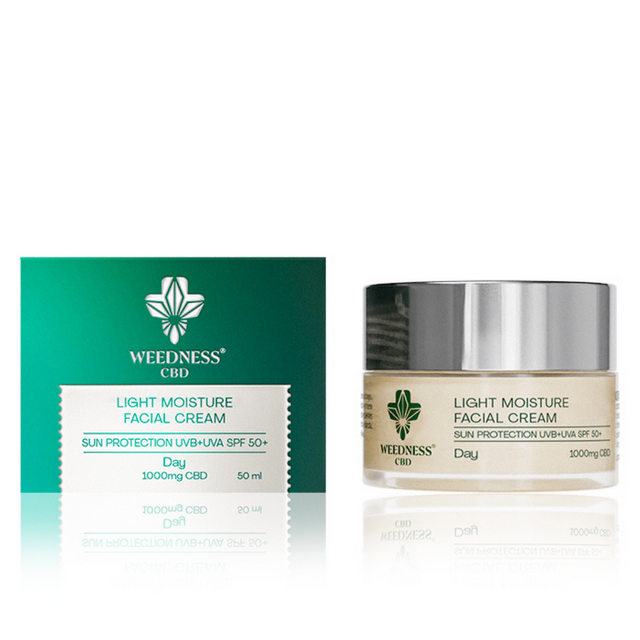 Дневен крем за лице със слънцезащитен фактор SPF50 и 1000 mg СБД - Feel You