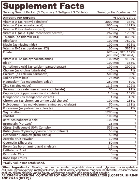 SUPER VITAMIN PACK - 30 Packets