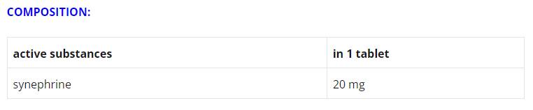 SYNE | 10 mg Syneprhine - 60 Таблетки - Feel You