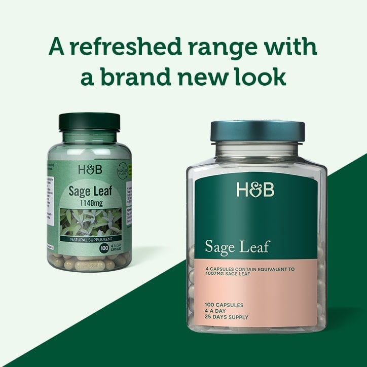 Салвия (Sage Leaf) (градински чай) 285мг 100 капсули, H&B - Feel You