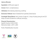 Sage Oil | 100% Pure Salvia Officinalis - 30 мл - Feel You