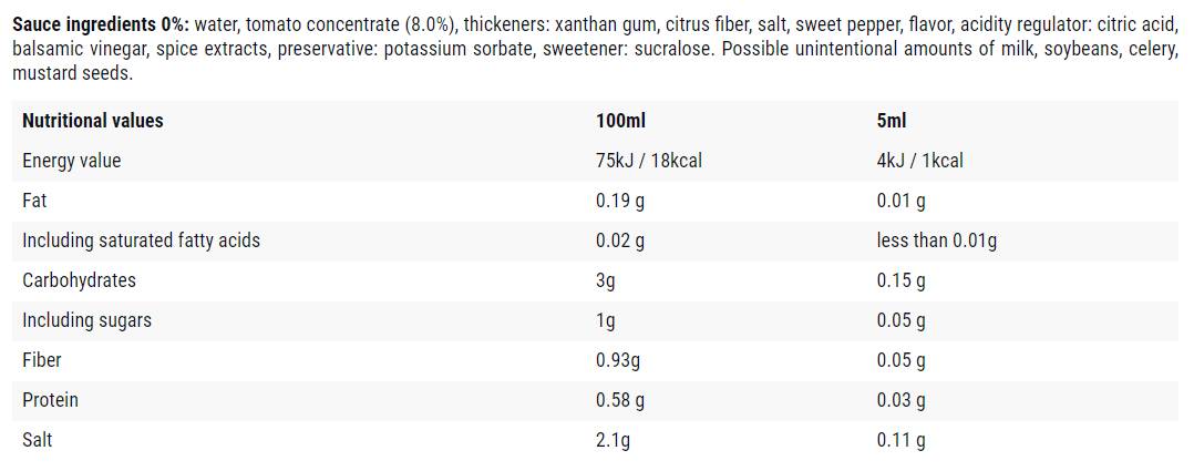 Salsa Mexicana / 0 Calorie Sauce - 500 мл - Feel You