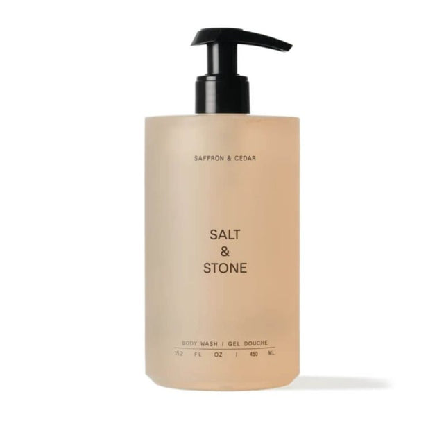 Salt & Stone - Saffron & Cedar Body Wash, 450ml - Feel You