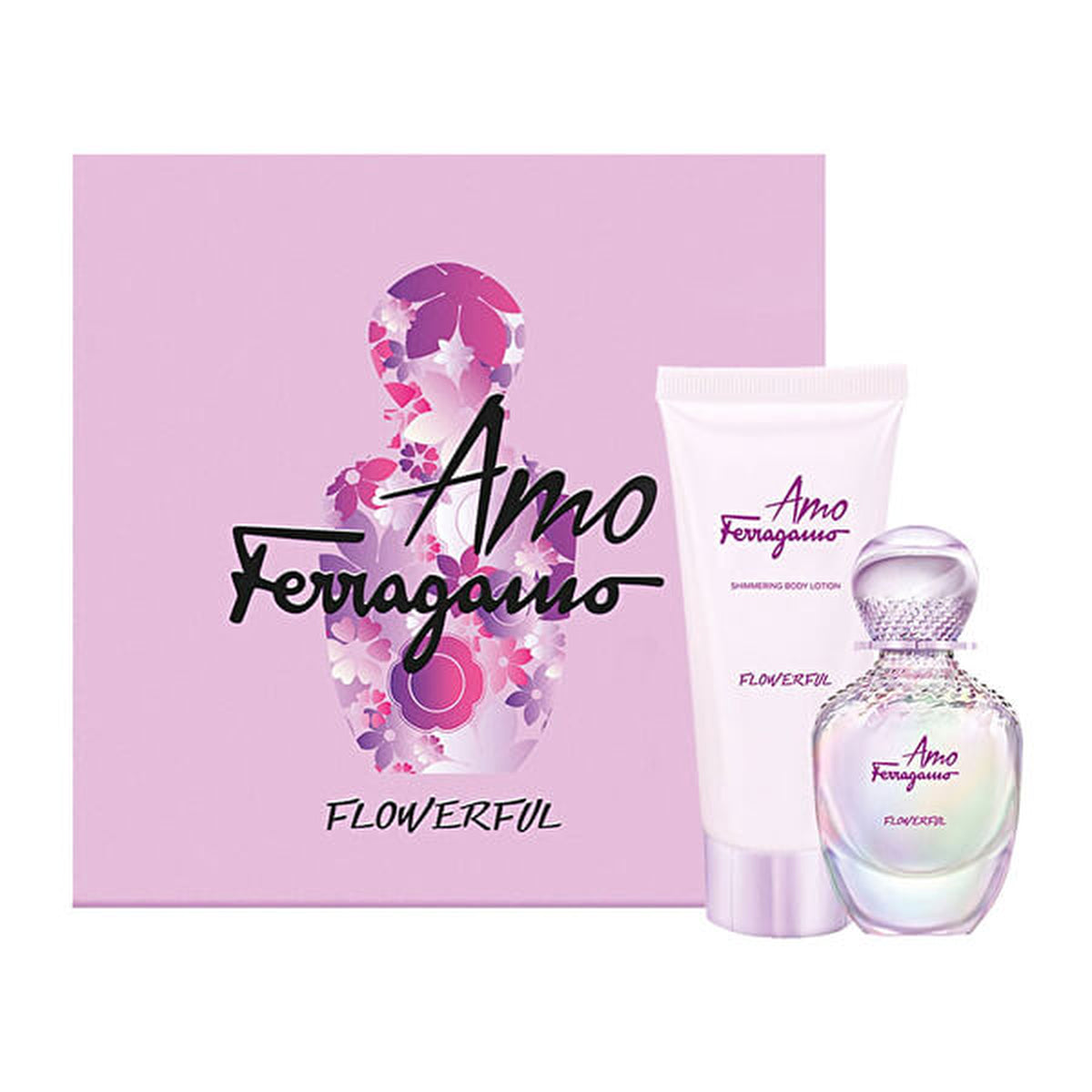 Salvatore Ferragamo - Amo Ferragamo Flowerful SET EDT 50 ml + body lotion 100 ml - 50ml - Feel You