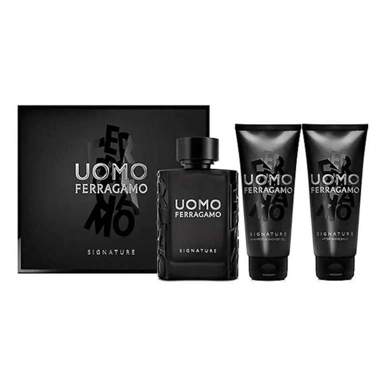 Salvatore Ferragamo – Uomo Signature Eau De Parfum 100ml + Shower Gel 100ml + After Shave Balsam 100ml - Feel You