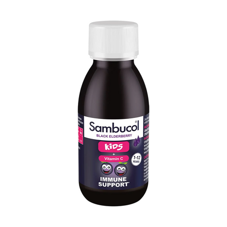 Sambucol, Kids, Black Elderberry & Vitamin C, Support The Immune System, Syrup, 120 ml - Feel You
