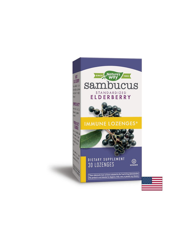 Sambucus Immune Lozenges/ Самбукус Immune x 30 таблетки за смучене Nature’s Way - Feel You