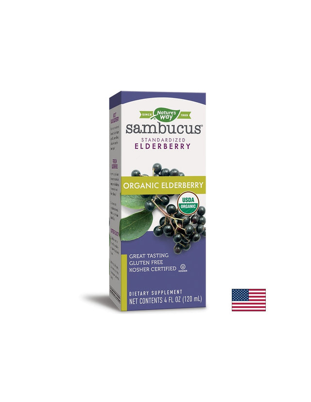 Sambucus Organic Syrup / Самбукус Оргáник сироп x 120 ml Nature’s Way - Feel You