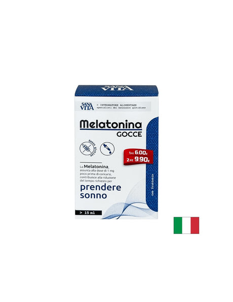 Безсъние - Мелатонин SanaVita,1 mg х 15 ml, капки - Feel You