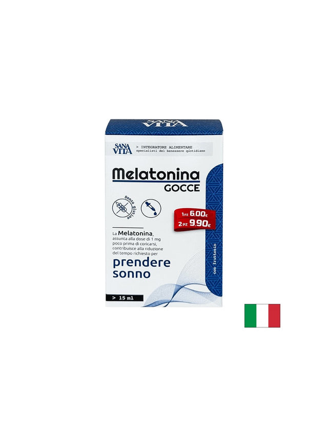 Безсъние - Мелатонин SanaVita,1 mg х 15 ml, капки - Feel You