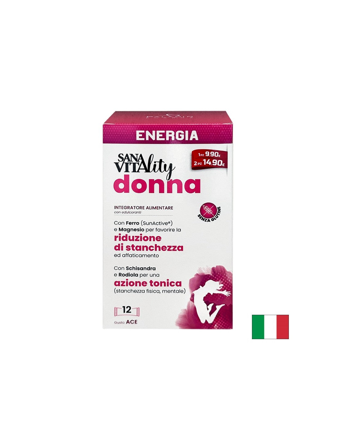 Жизненост и енергия, формула за жени SanaVitality, 12 сашета с течност х 10 ml - Feel You