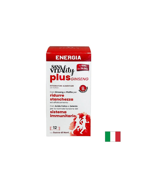 Жизненост и енергия (формула с женшен) Sanavitаlity, 12 сашета с течност - Feel You