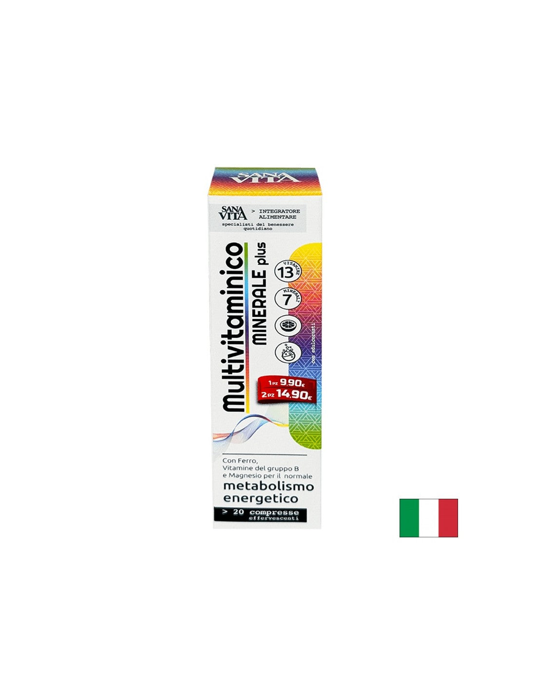 Мултивитамини и минерали Sanavita, 20 eфервесцентни таблетки - Feel You