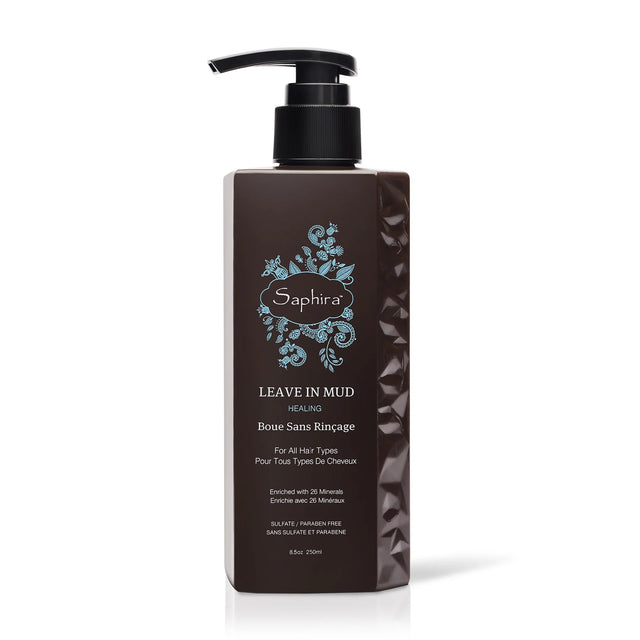 Saphira, Leave In Mud, Paraben-Free, Hair Leave-In Conditioner, For Moisturizing, 250 ml - Feel You