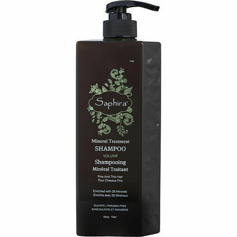 Saphira, Mineral Treatment, Hair Treatment Shampoo, For Volume, For Fine Or Thin Hair, 1000 ml - Feel You