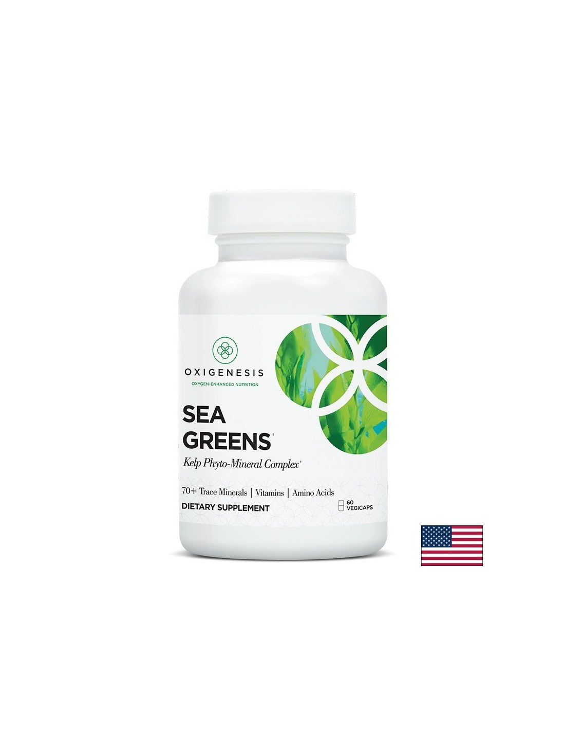 Фитоминерален комплекс + Келп Sea Greens, 60 капсули - Feel You