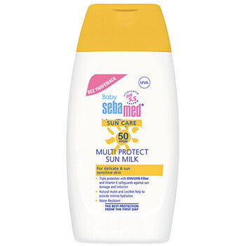 Sebamed - Baby Multi Protect Sun Milk OF 50+ - Mléko na opalování bez parfemace - 200ml - Feel You