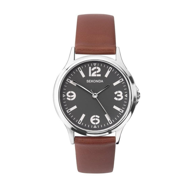 Sekonda, Sekonda, Quartz Leather Strap Watch, 1682.82, For Men - Feel You