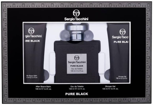 Sergio Tacchini Pure Black EDT 100 ml + SG 100 ml + ASB 100 ml - Feel You