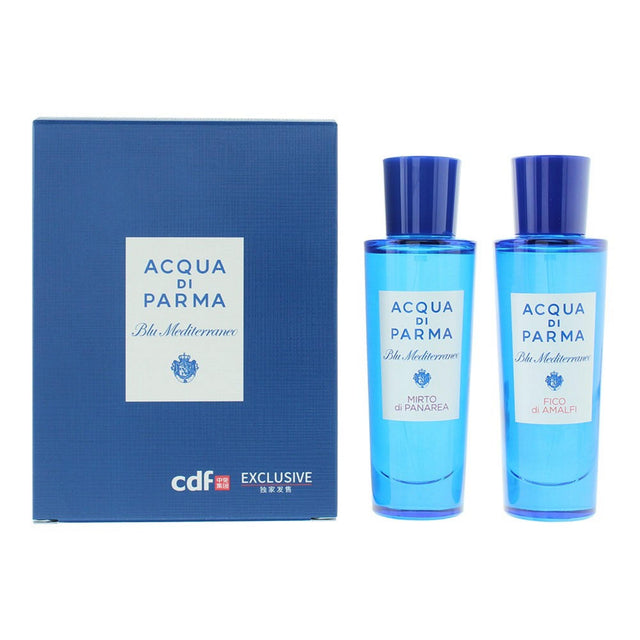 Set Acqua di Parma: Blu Mediterraneo - Fico di Amalfi, Eau De Toilette, Unisex, 30 ml + Blue Mediterraneo - Mirto di Panarea, Eau De Toilette, Unisex, 30 ml - Feel You