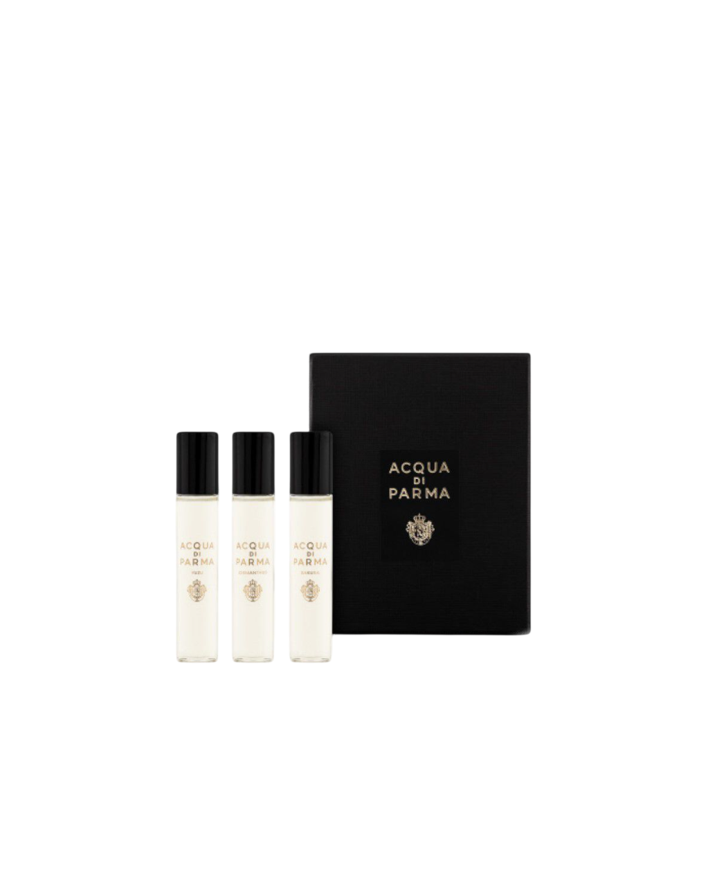 Set Acqua di Parma: Signatures Of The Sun - Sakura, Eau De Parfum, Unisex, 12 ml + Signatures Of The Sun - Yuzu, Eau De Parfum, Unisex, 12 ml + Signatures Of The Sun - Osmanthus, Eau De Parfum, Unisex, 12 ml - Feel You