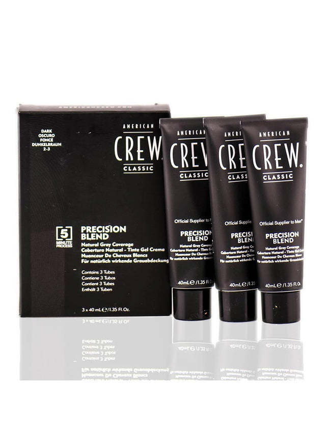 Set American Crew: Precision Blend, Semi-Permanent Hair Dye, 2-3 , 40 ml + Precision Blend, Semi-Permanent Hair Dye, 2-3 , 40 ml + Precision Blend, Semi-Permanent Hair Dye, 2-3 , 40 ml - Feel You