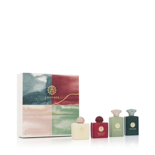 Set Amouage: Renaissance - Enclave, Eau De Parfum, For Men, 7.5 ml + Crimson Rocks, Eau De Parfum, For Women, 7.5 ml + Ashore, Eau De Parfum, For Women, 7.5 ml + Meander, Eau De Parfum, For Men, 7.5 ml - Feel You